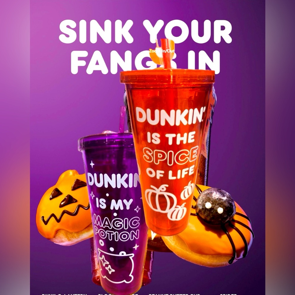 Dunkin Donuts 2024 Halloween Tumblers